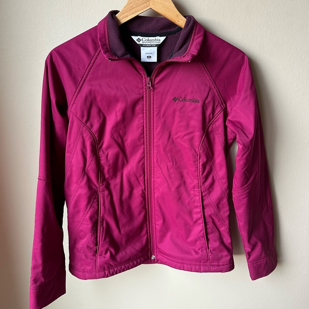 Columbia soft shell fleece lined jacket